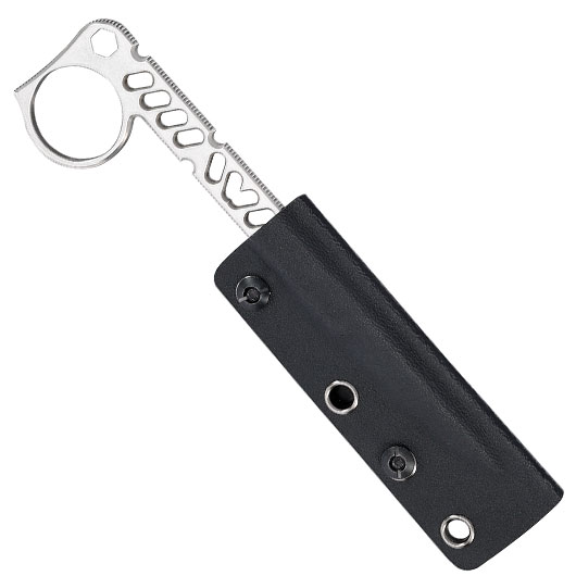 Bker Plus Neck Knife Sigurd 42 silber inkl. Kydexscheide und Grtelclip Bild 4