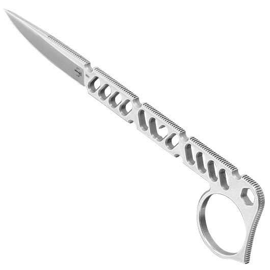 Bker Plus Neck Knife Sigurd 42 silber inkl. Kydexscheide und Grtelclip Bild 6