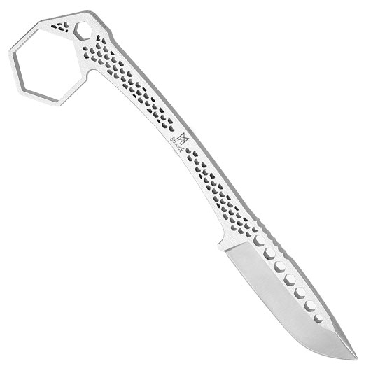Midgards Neck Knife Honeycomb Balance Line silber inkl. Kydexscheide und Kugelkette Bild 1
