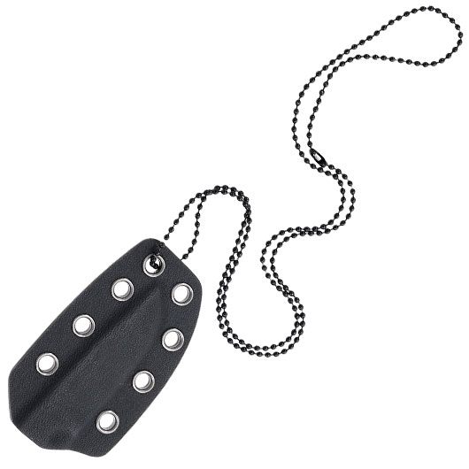 Midgards Neck Knife Honeycomb Balance Line silber inkl. Kydexscheide und Kugelkette Bild 5