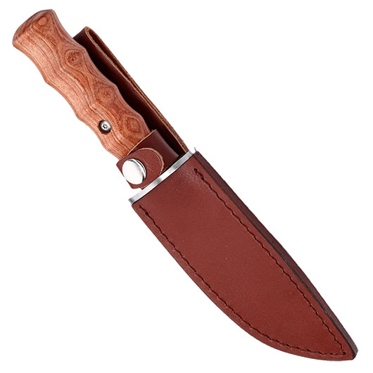 Herbertz Grtelmesser Cocobolo Black Stonewash inkl. Lederscheide Bild 4