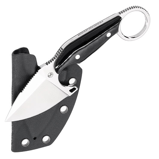Magnum Grtelmesser Enki silber/schwarz inkl. Kydexscheide und Grteladapter Bild 3