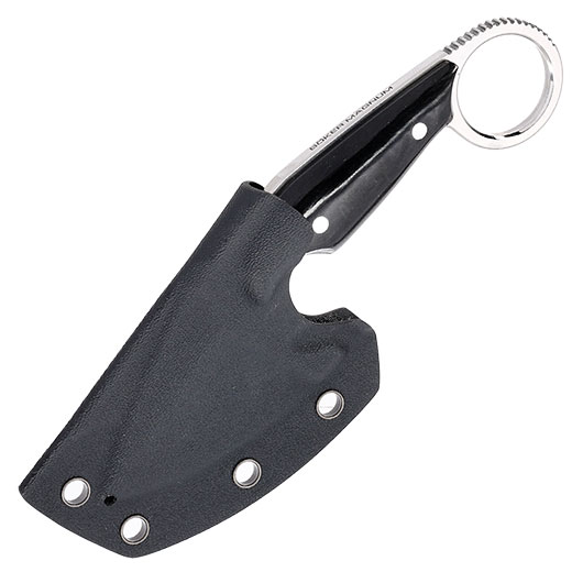 Magnum Grtelmesser Enki silber/schwarz inkl. Kydexscheide und Grteladapter Bild 4
