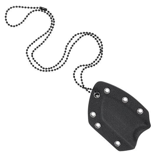 Midgards Messer Neck Knife Ratatosk Cleaver Balance Line silber inkl. Kydexscheide und Kugelkette Bild 5