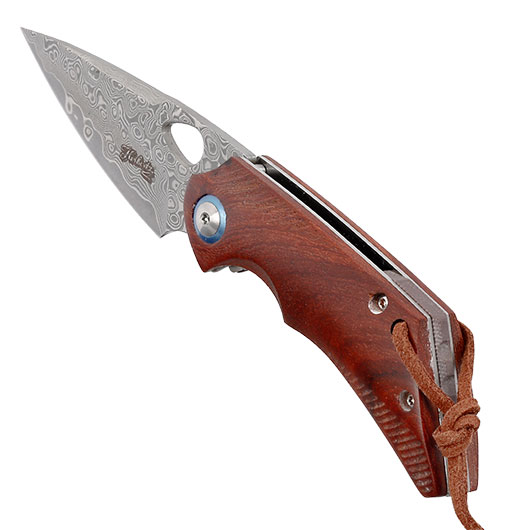 Herbertz Selektion Damast Einhandmesser Eisenholz inkl. Grtelclip Bild 6