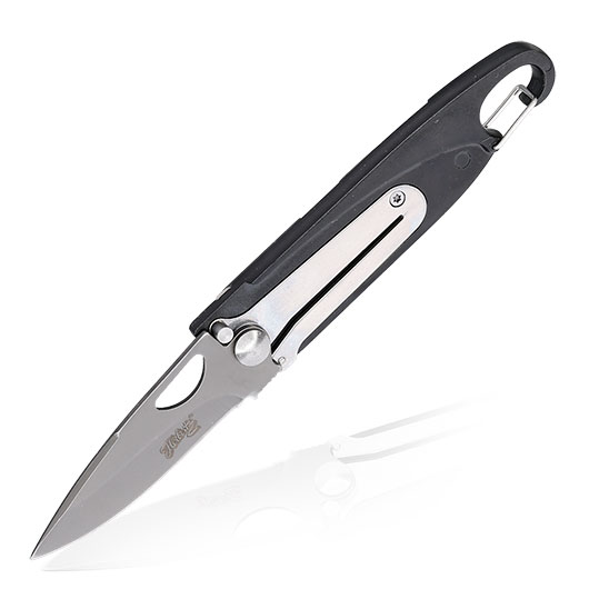 Herbertz Einhandmesser mit Rescue Tool schwarz inkl. Karabiner