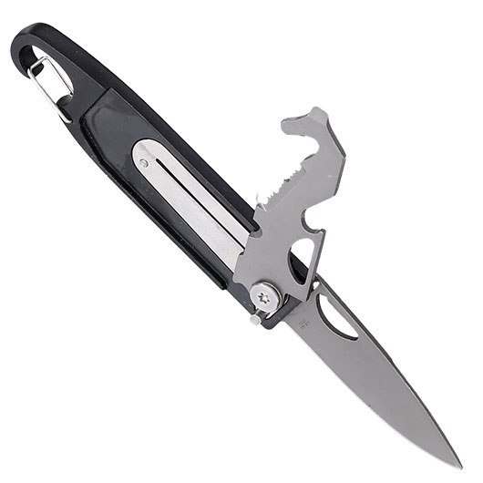 Herbertz Einhandmesser mit Rescue Tool schwarz inkl. Karabiner Bild 4