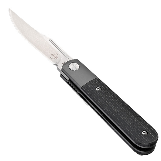 Bker Plus Einhandmesser Modern Barlow Nitro-V Stahl schwarzgrau inkl. Grtelclip Bild 2