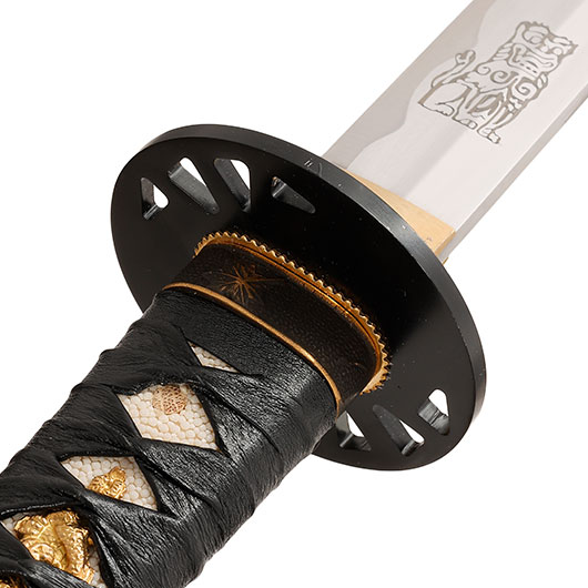 Katana Practical Bride schwarz inkl. Schwertstnder Bild 6