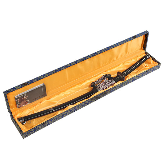 John Lee Katana Kamakura Tachi schwarz inkl. Schwertkoffer & Schutzhlle Bild 4