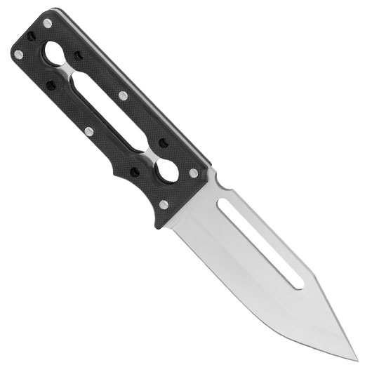 Outdoormesser Skelett Duo 2in1 schwarz inkl. Feuerstahl & Kydexscheide Bild 1
