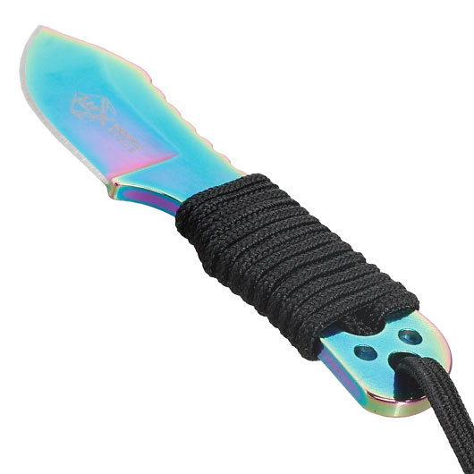 Neck Knife Little Rainbow inkl. Kydexscheide & Kugelkette Bild 2