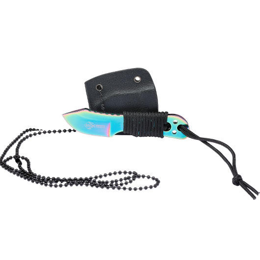 Neck Knife Little Rainbow inkl. Kydexscheide & Kugelkette Bild 3