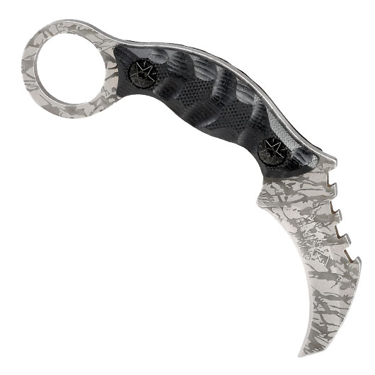 Karambit Neck Knife Shadow schwarz/grau inkl. Kydexscheide & Kugelkette Bild 1