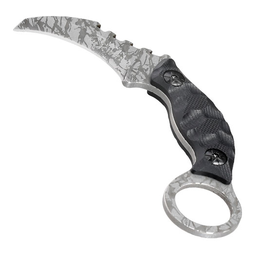 Karambit Neck Knife Shadow schwarz/grau inkl. Kydexscheide & Kugelkette Bild 2