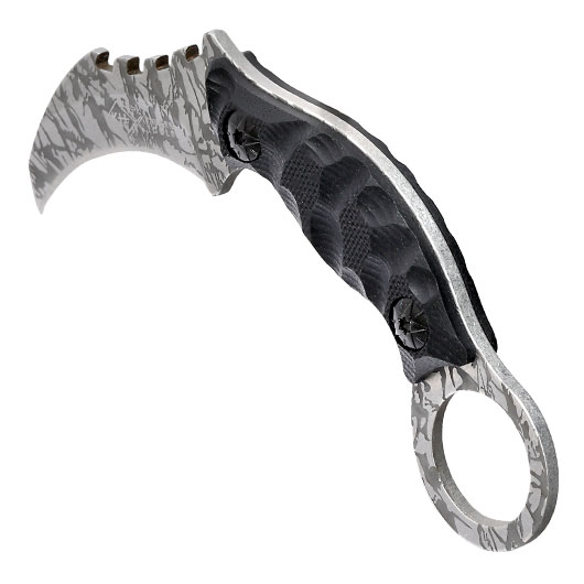 Karambit Neck Knife Shadow schwarz/grau inkl. Kydexscheide & Kugelkette Bild 6
