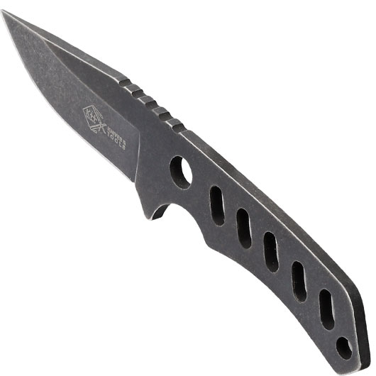 Neck Knife Titan Skelett grau inkl. Kydexscheide & Kugelkette Bild 6