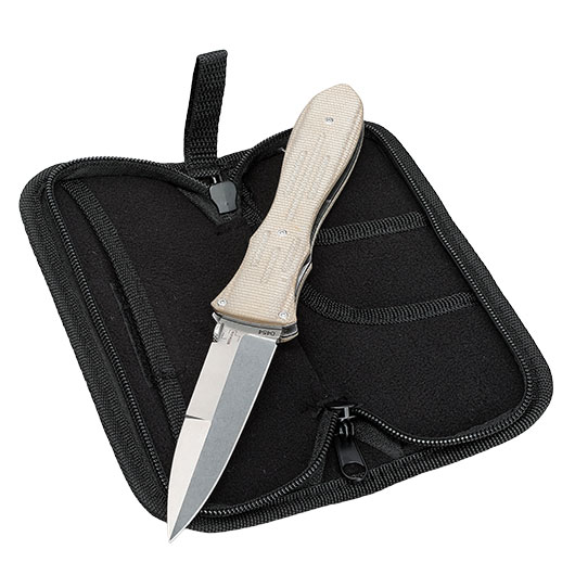 Bker Plus Einhandmesser Atropos hellbraun inkl. Grtelclip & Etui Bild 4