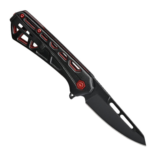 Buck Einhandmesser 813 Mini Trace OPS schwarz/rot inkl. Grtelclip Bild 1
