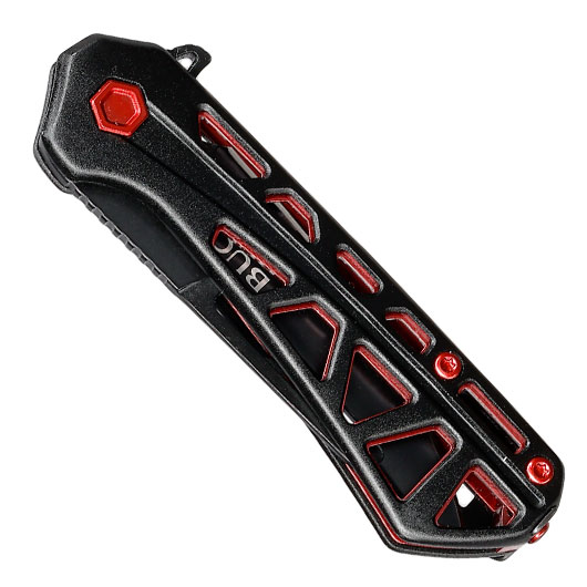 Buck Einhandmesser 813 Mini Trace OPS schwarz/rot inkl. Grtelclip Bild 4