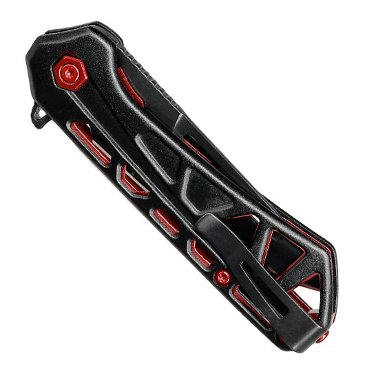 Buck Einhandmesser 813 Mini Trace OPS schwarz/rot inkl. Grtelclip Bild 5