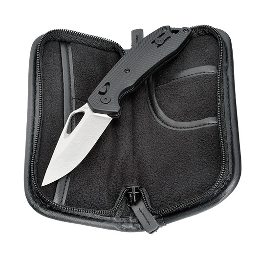 Bker Einhandmesser EDK schwarz inkl. Grtelclip & Etui Bild 4