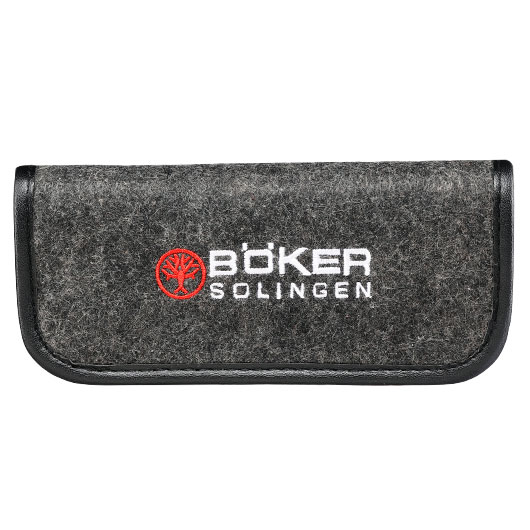 Bker Neck Knife BFF Packlite Walnuss silber/braun inkl. Kydexscheide, Kugelkette & Etui Bild 7