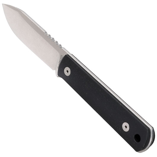 Bker Neck Knife BFF Packlite Richlite silber/schwarz inkl. Kydexscheide, Kugelkette & Etui Bild 8