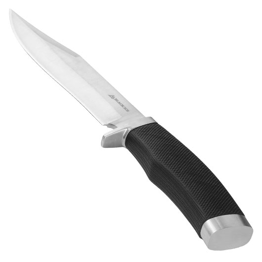 Black Ice Outdoormesser BIG silber/schwarz inkl. Nylonscheide Bild 2
