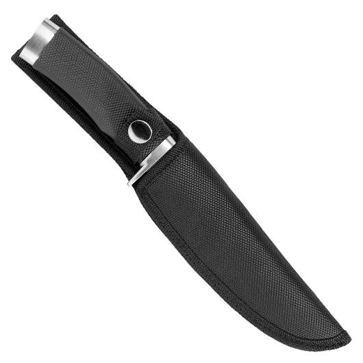 Black Ice Outdoormesser BIG silber/schwarz inkl. Nylonscheide Bild 4