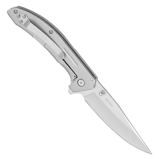Enforcer Einhandmesser Hercules silber/schwarz inkl. Grtelclip Bild 1
