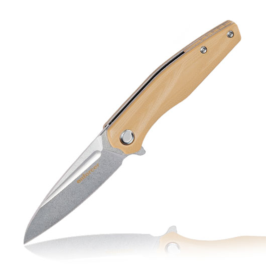 Enforcer Einhandmesser Wave silber/coyote inkl. Grtelclip