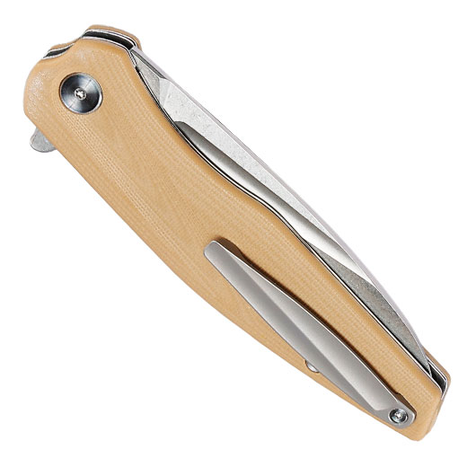 Enforcer Einhandmesser Wave silber/coyote inkl. Grtelclip Bild 5