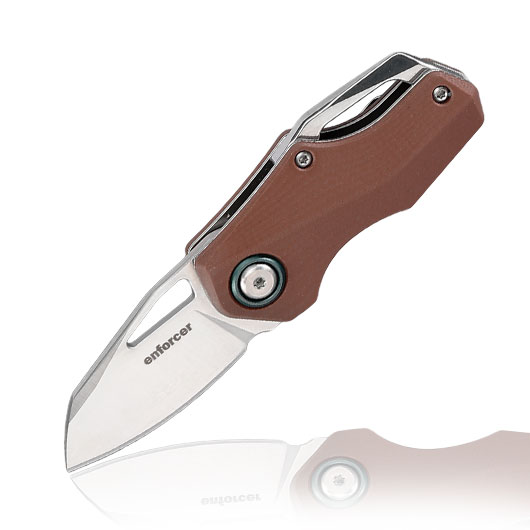 Enforcer Einhandmesser Chico silber/braun inkl. Grtelclip