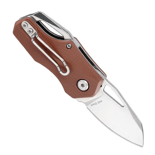 Enforcer Einhandmesser Chico silber/braun inkl. Grtelclip Bild 1