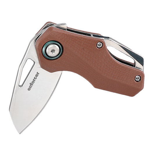 Enforcer Einhandmesser Chico silber/braun inkl. Grtelclip Bild 2