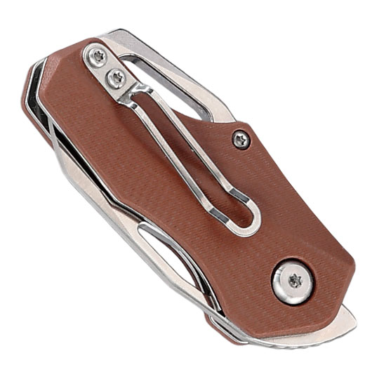 Enforcer Einhandmesser Chico silber/braun inkl. Grtelclip Bild 5