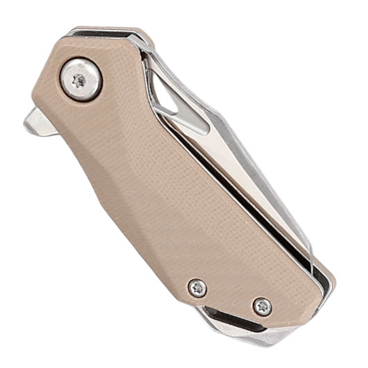 Enforcer Einhandmesser Petit silber/coyote inkl. Grtelclip Bild 5