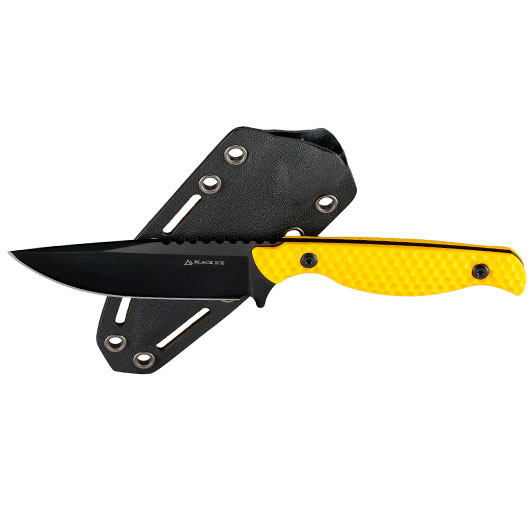 Black Ice Grtelmesser Hornet schwarz/gelb inkl. Kydexscheide Bild 3