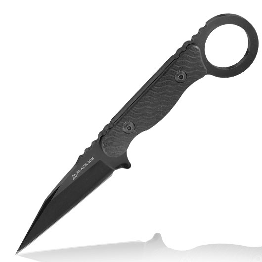 Black Ice Grtelmesser Spin schwarz inkl. Kydexscheide