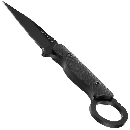 Black Ice Grtelmesser Spin schwarz inkl. Kydexscheide Bild 2