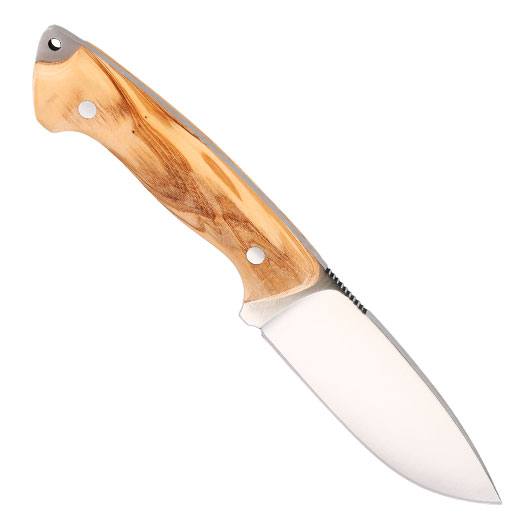 Outdoormesser Hunter Olivenholz inkl. Lederscheide Bild 1