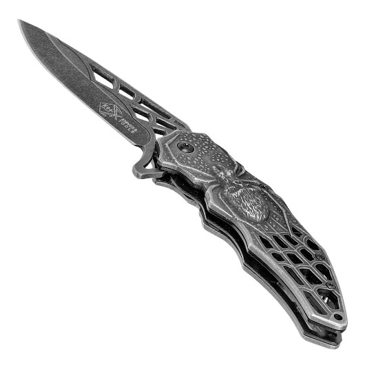 Einhandmesser Spider grau inkl. Grtelclip Bild 2