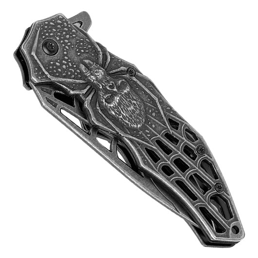 Einhandmesser Spider grau inkl. Grtelclip Bild 4