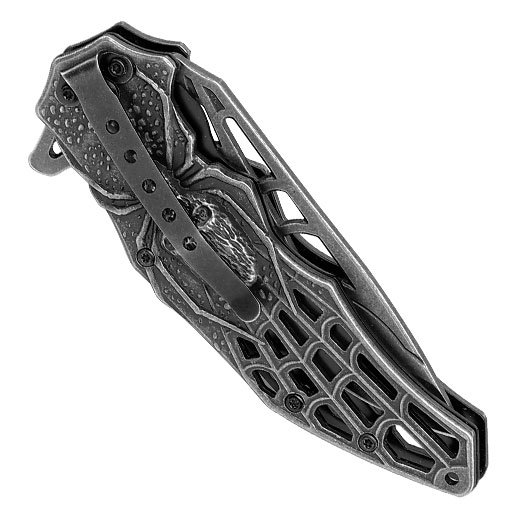 Einhandmesser Spider grau inkl. Grtelclip Bild 5