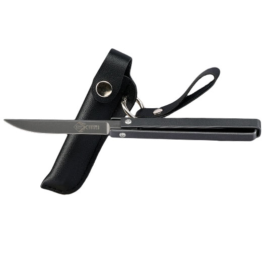 Folding Knife 360 mit Glasbrecher titan inkl. Lederholster Bild 5