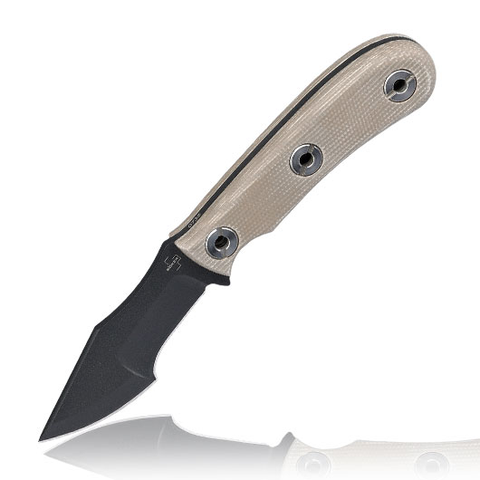 Bker Plus Outdoormesser Micro Tracker 2.0 schwarz/braun inkl. Kydexscheide