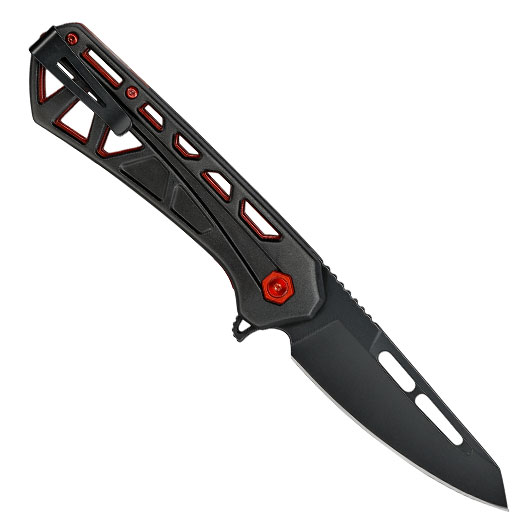 Buck Einhandmesser 811 Trace OPS schwarz/rot inkl. Grtelclip Bild 1