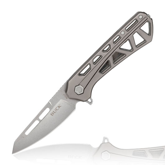 Buck Einhandmesser 811 Trace OPS silber/grau inkl. Grtelclip