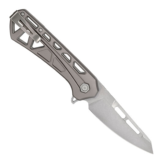 Buck Einhandmesser 811 Trace OPS silber/grau inkl. Grtelclip Bild 1